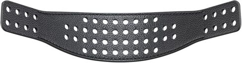 Wide Perforated Maxwell MM100 Headband Strap. Compatible with Audeze Maxwell and MM-100 Headphones (Black). Premium Cowhide Leather | Handcrafted | Professionally Stitched in Saudi Arabia
