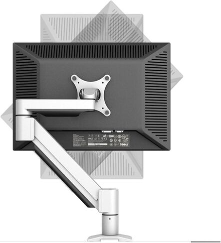سبيكة الألومنيوم كامل حركة المكتب MOUNT 14-27 بوصة LCD LED شاشة حامل الذراع تلفزيون MOUNT التحميل 2-9 كجم H200 (أسود) in Saudi Arabia