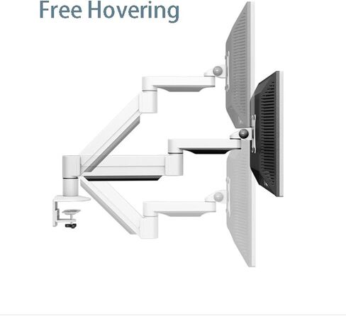 سبيكة الألومنيوم كامل حركة المكتب MOUNT 14-27 بوصة LCD LED شاشة حامل الذراع تلفزيون MOUNT التحميل 2-9 كجم H200 (أسود) in Saudi Arabia