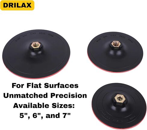 Angle Grinder Sanding Pad 3 inch Flexible Backer Pad Hook and Loop Backing 5/8-11 Threaded Arbor Buffing Polishing Sanding Napping Disc Pad Backer Pad 3'' Backing Plate Compatible with Dewalt in Saudi Arabia