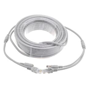 5M/10M/15M/20M/30M Ethernet Cable CAT5/CAT-5E RJ45 + DC CABLE CABLE CABLENT مع نظام NVR شبكة IP (5 أمتار)