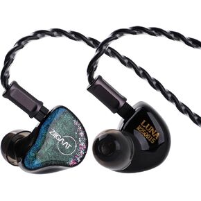 Linsoul ZiiGaat Luna 6BA HiFi in Ear Monitor, Studio Monitor & Stage Performance IEM Earphones with Fast Response, Wide Soundstage, and Reference Clarity, Detachable Silver-Plated OFC Cable
