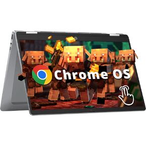 HP 14" 2-in-1 FHD Touchscreen Chromebook Plus Laptop, Intel i3-N305, 8GB LPDDR5, 256GB SSD, Intel UHD Graphics, FHD Camera, Fast Charge, Wi-Fi 6E, Chrome OS, Silver (Renewed)