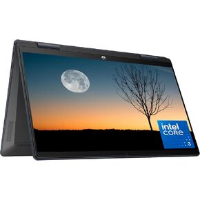 HP Pavilion x360 14 inch 2-in-1 Laptop PC, FHD Touchscreen Display, Intel Core 3 100U, 8 GB RAM, 256 GB SSD, Intel Graphics, Windows 11 Home, Space Blue, 14-ek2000nr