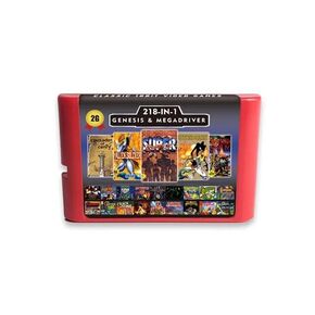 218 في 1 بطاقة لعبة 2G بالإضافة إلى البطارية حفظ ل SEGA Genesis Megadrive Video Game Console مع Phantasy Star II IV Beyond Oasis