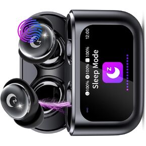 Sleep Earbuds Bluetooth in Ear Smart Touch Screen Ear Buds Sleep Headphones Blue