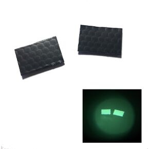 Infrared Reflective 1" X .5" IR + Military Identification Tactical CAT Eyes (Set of 2), Hook/Loop Backed - Made in The USA