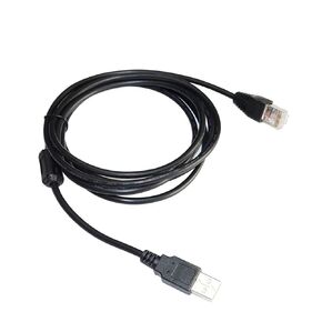 USB 2.0 A to RJ41 RJ50 10P10C Scanner Data Cable to PC(1.8m)