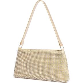 YUWITA Evening Bag Clutch Purses for Women Formal Events Small Shoulder Bag Dress Purse (Beaded Black) in Kuwait