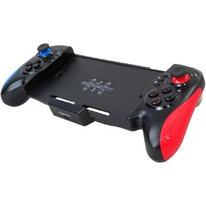 Suifaqi 2025 Updated Replacement for Gamepad Dual Vibration Handheld Controller, for Nintendo Switch/Switch OLED, with Dual Vibration Motors, Blue + Red