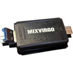 USB C Memory Card Reader, 3-in-1 Micro USB to USB Type-C OTG Adapter and USB 2.0 Portable Memory Card Reader for SDXC, SDHC, SD, MMC, Micro SDXC, Micro SD, Micro SDHC Card and UHS-I Cards