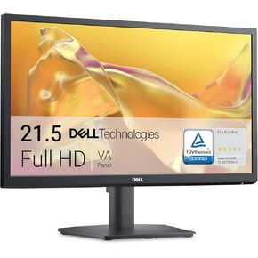 Dell SE2225H 21.5 Inch Full HD (1920x1080) Monitor ، 75Hz ، VA ، 5MS ، Vesa (100x100mm) ، HDMI ، VGA ، ضمان لمدة عام ، أسود (متجدد)