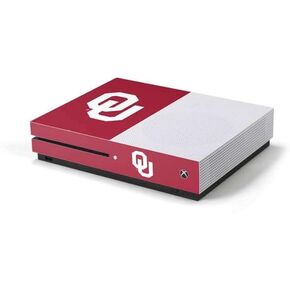 Skinit Decal Gaming Skin Compatible with Xbox One S Console - Officially Licensed University of Oklahoma Red Jersey Design