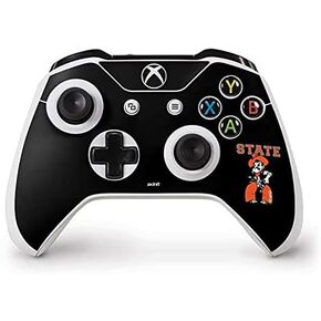Skinit Decal Gaming Skin Compatible with Xbox One S Controller - Officially Licensed Oklahoma State University Orange Jersey Design