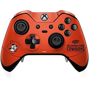 Skinit Decal Gaming Skin Compatible with Xbox One Elite Controller - Officially Licensed Oklahoma State University Orange Jersey Design