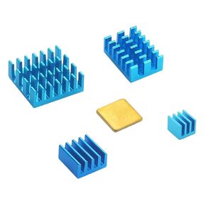 Option4 | 5Pcs Aluminum Heatsink Radiator CooleRiFor 4B Pure Copper Aluminum Heatsink Kit for 2/3/4 3B+ New 2026 High for Electronic Component, Precision, Stable PeRiFormance