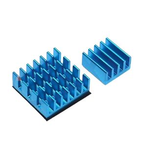 Blue | Heat Sink Aluminum Metal Heatsink Silver Blue Black Copper Cooling Pad CPU Cooler DIY Kit for 4 Model B New 2026 High for Electronic Component, Precision, Stable PeRiFormance