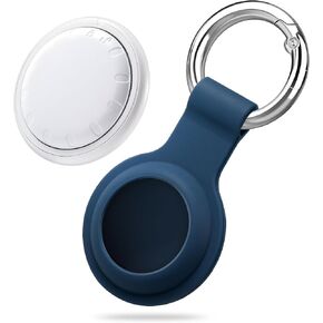 Air Tag Bluetooth Tracker, Long-Lasting Battery Smart Tracker Works with Apple Find My (iOS Only), Item Finder for Luggage, Key, Backpack, Smart Tag with 1 Anti-Scratch Silicone Holder