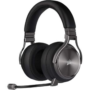 Virtuoso RGB Wireless SE Gaming Headset for Cosrsair-High-Fidelity 7.1 Surround Sound with Broadcast Quality Microphone-Memory Foam Earcups-20 Hour Battery Life Works w/PC, MacOS, PS5-Gunmetal