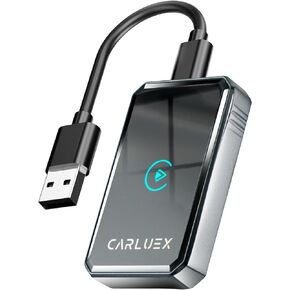 2in1 Wireless for Apple & Android Auto Adapter 2025-Bluetooth مع اتصال سريع ميلي ثانية ، سلكي إلى المحول اللاسلكي مع USB-C/USB-A ، متوافق مع السيارات السلكية الأصلية و iPhone 6+/IOS 10+