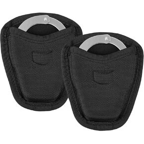 Open Top Handcuff Case, Handcuff Holder for Duty Belt, Nylon Cuff Pouch Law Enforcement Accessories