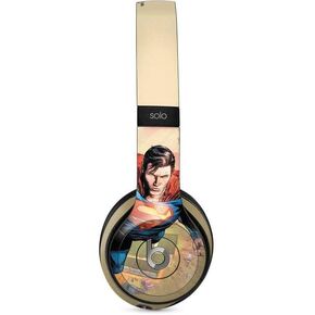 Skinit Decal Audio Skin Compatible with Beats Solo 2 Wired - Officially Licensed Warner Bros Superman Super Strength Design