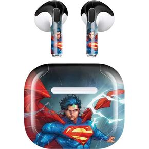 Skinit Decal Audio Skin Compatible with Apple AirPods (3rd Gen, 2021) - Officially Licensed Warner Bros Superman Heat Vision Design