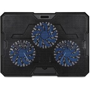 Quiet Laptop Coolers Stand with 3Speed Setting Enhances Airflows fit for Office Gaming Use Efficient Heat Dissipation 0XLA