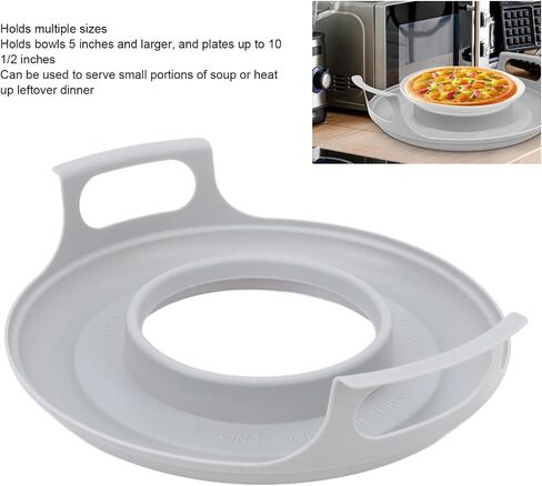 Topincn 4PCS Microwave Cool Resparing مع مقبض ، صينية Caddy Caddy غير المباشرة للألواح والطعام الساخن ، الحواف المرتفعة ، سهلة تنظيف غسالة الصحون آمنة ، بارد دائمًا للمس ، 12 × 2.8 بوصة in Saudi Arabia