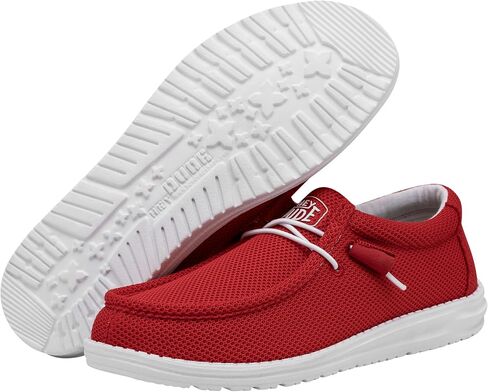 Hey Dude Men's Wally Sox Flame Size 7| Men's Loafers | Men's Slip On Shoes | Comfortable & Light-Weight in Saudi Arabia