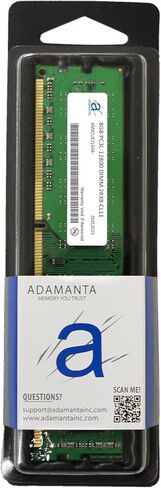 Adamanta 8GB (1x8GB) Compatible for Dell Inspiron 3250, 3650, 3655, 3656 DDR3 1600Mhz DIMM PC3L-12800 Non-ECC UDIMM 2Rx8 CL11 Desktop Memory RAM Upgrade SNP66GKYC/8G in Kuwait