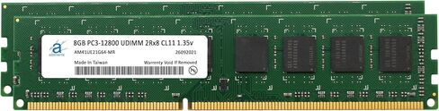 Adamanta 8GB (1x8GB) Compatible for Dell Inspiron 3250, 3650, 3655, 3656 DDR3 1600Mhz DIMM PC3L-12800 Non-ECC UDIMM 2Rx8 CL11 Desktop Memory RAM Upgrade SNP66GKYC/8G in Kuwait