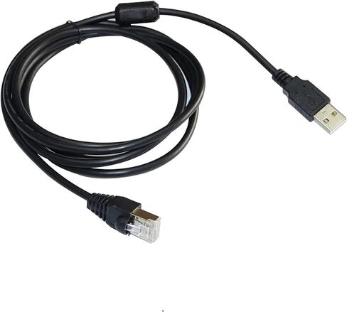 USB 2.0 A إلى RJ41 RJ50 10P10C كابل بيانات الماسح الضوئي إلى الكمبيوتر الشخصي (1.8 م) in Saudi Arabia