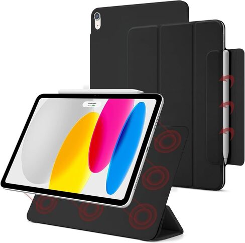 الحالة المغناطيسية لـ iPad (A16) الجيل 11 من 11 بوصة 2025 ، Folio الذكية لجيل iPad 10th 10.9 بوصة 2022 ، غطاء الكمبيوتر اللوحي Trifold مع النوم التلقائي/الاستيقاظ ، حالة خفيفة الوزن نحيف ، شوفان القهوة in Kuwait