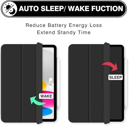 الحالة المغناطيسية لـ iPad (A16) الجيل 11 من 11 بوصة 2025 ، Folio الذكية لجيل iPad 10th 10.9 بوصة 2022 ، غطاء الكمبيوتر اللوحي Trifold مع النوم التلقائي/الاستيقاظ ، حالة خفيفة الوزن نحيف ، شوفان القهوة in Kuwait
