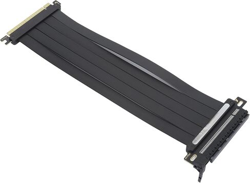 كابل Gowenic PCIe 4.0 x16 ، كابل تمديد مرن PCIe 4.0 ، كابل Riser GPU عالي السرعة 16x ، كابل امتداد محمي 180 درجة (250 مم) in Saudi Arabia