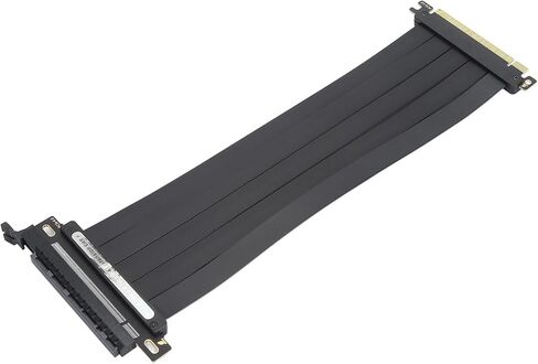 كابل Gowenic PCIe 4.0 x16 ، كابل تمديد مرن PCIe 4.0 ، كابل Riser GPU عالي السرعة 16x ، كابل امتداد محمي 180 درجة (250 مم) in Saudi Arabia