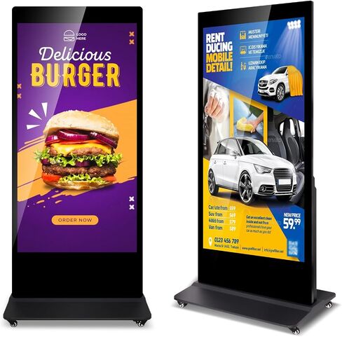 تعرض اللافتات الرقمية 55 "Kiosk Android 11.0 ، ويعرض الإعلانات الداخلية LCD 4K كشك رقمي غير مشكوم in Kuwait