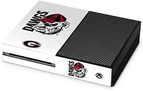 Skinit Decal Gaming Skin Compatible with Xbox One Console - Officially Licensed University of Georgia Black Jersey Design in Saudi Arabia