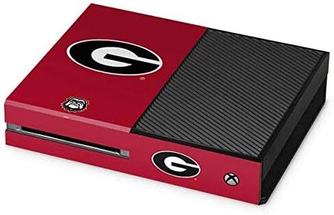 Skinit Decal Gaming Skin Compatible with Xbox One Console - Officially Licensed University of Georgia Black Jersey Design in Saudi Arabia
