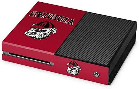 Skinit Decal Gaming Skin Compatible with Xbox One Console - Officially Licensed University of Georgia Black Jersey Design in Saudi Arabia