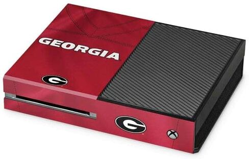 Skinit Decal Gaming Skin Compatible with Xbox One Console - Officially Licensed University of Georgia Black Jersey Design in Saudi Arabia