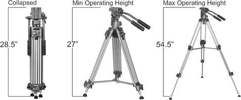 حامل كاميرا فيديو 77 بوصة من رافيلي AVT بروفيشنال in Kuwait