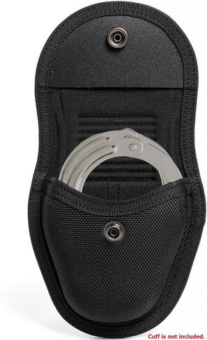 Handcuff Case-Holster-Holder fit Duty Belt & MOLLE Heavy Duty Nylon Cuff Pouch-Sheath fit Chained/Hinged Standard Cuff for Police Law Enforcement Security Corrections Officer Prison Guard in Saudi Arabia