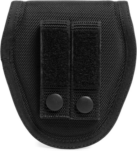 Handcuff Case-Holster-Holder fit Duty Belt & MOLLE Heavy Duty Nylon Cuff Pouch-Sheath fit Chained/Hinged Standard Cuff for Police Law Enforcement Security Corrections Officer Prison Guard in Saudi Arabia