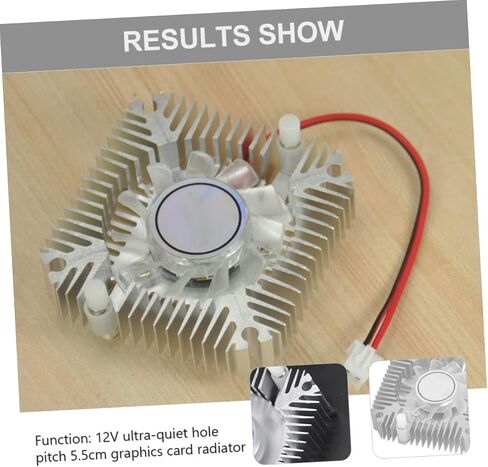 NUOBESTY Graphics Card Cooler Quiet Air Cooling Fan for Computer Case Precision Bearings Workmanship Anodized Design for Enhanced Heat Dissipation in Saudi Arabia