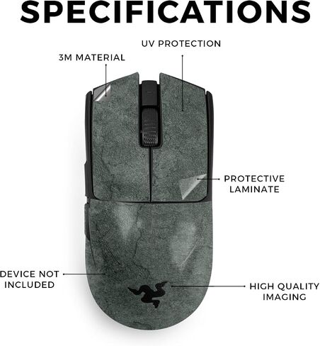 Mouse Skin Compatible with Razer Viper V3 Pro - Cyclone Wave - Premium 3M Vinyl Protective Wrap Decal Cover - Easy to Apply | Crafted in The USA by MightySkins in Kuwait
