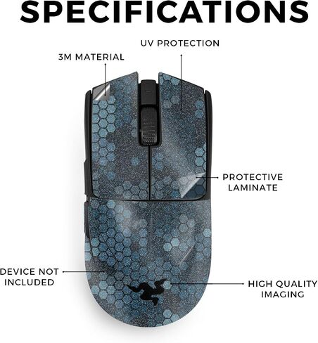 Mouse Skin Compatible with Razer Viper V3 Pro - Jitter Zebra - Premium 3M Vinyl Protective Wrap Decal Cover - Easy to Apply | Crafted in The USA by MightySkins in Saudi Arabia