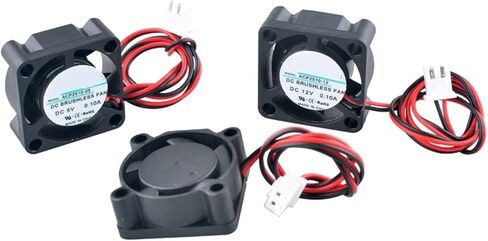 1PCS 25 مم مروحة تدفق محوري Micro 2.5cm 25x25x10mm مروحة تبريد 2 دبوس لأجهزة العرض - DC5V/12V/24V (DC12V Hydraulic_NO RGB) in Kuwait