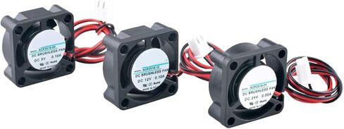 1PCS 25 مم مروحة تدفق محوري Micro 2.5cm 25x25x10mm مروحة تبريد 2 دبوس لأجهزة العرض - DC5V/12V/24V (DC12V Hydraulic_NO RGB) in Kuwait
